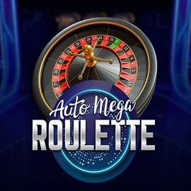 Auto Mega Roulette online game logo by Pragmatic Play on priced-upcasino.uk.com