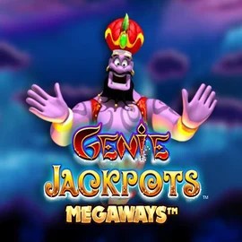 Genie Jackpots Megaways logo by Blueprint Gaming at Priced Up Casino