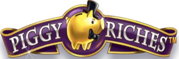 Piggy Riches online game logo by NetEnt on priced-upcasino.uk.com